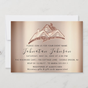 New Home We Have Moved House Party Real Estates Invitation