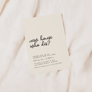 New Home Who Dis Housewarming Party Invitation