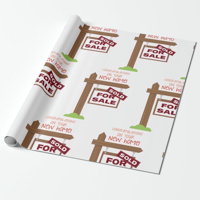 New Home Wrapping Paper (Unrolled)