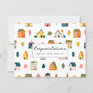 New Homeowner Congratulations Realty Postcard