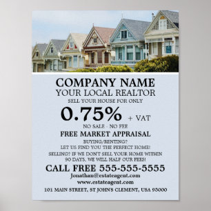 New Homes, Realtor, Estate Agent Advertising Poster