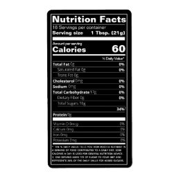 New Honey Nutrition Facts Black Product