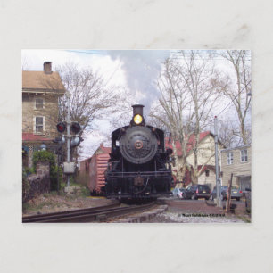 New Hope & Ivyland Steam Engine # 40 Postcard