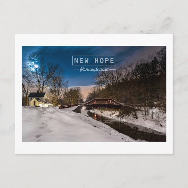 New Hope Pa, Postcard (Front)