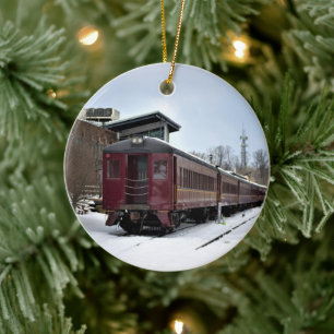 New Hope Train Winter Ceramic Tree Decoration