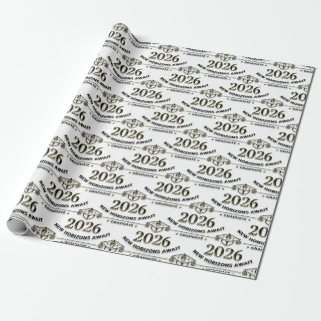 New Horizons / Graduation Gift Wrap (Unrolled)