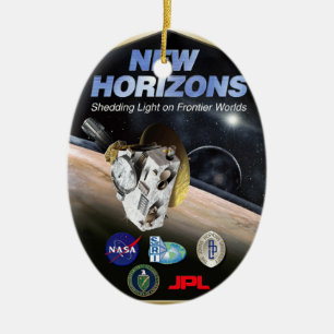New Horizons Mission To Pluto! Ceramic Tree Decoration