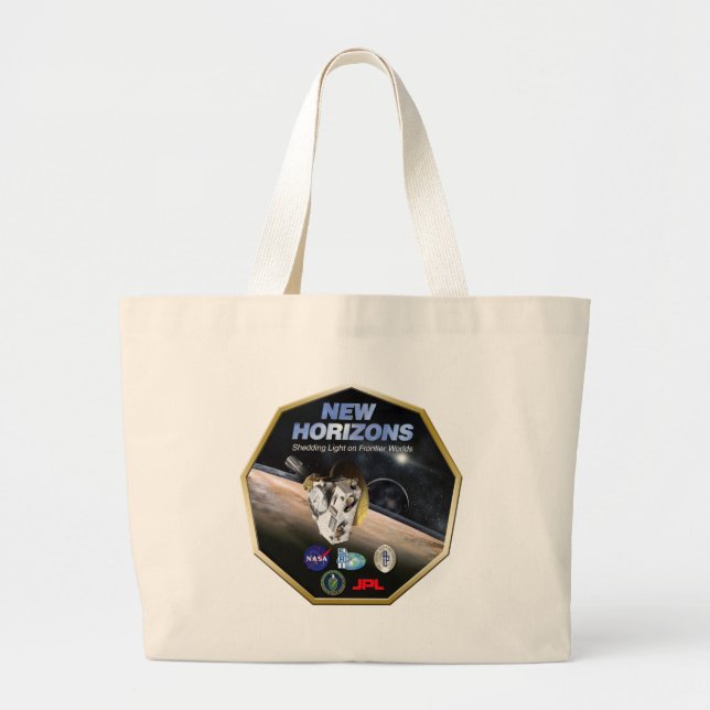 New Horizons Mission To Pluto! Large Tote Bag (Front)