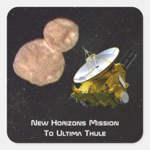 New Horizons Mission To Ultima Thule Square Sticker
