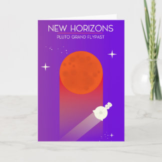 New Horizons Pluto Grand Flypast space art. Holiday Card