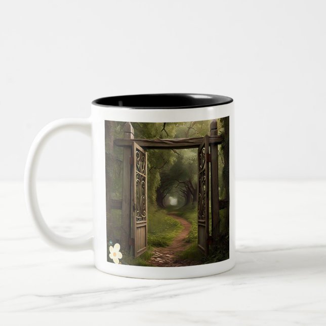 "New Horizons" Two-Tone Coffee Mug (Left)