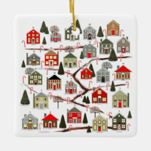 New House Family Ceramic Ornament