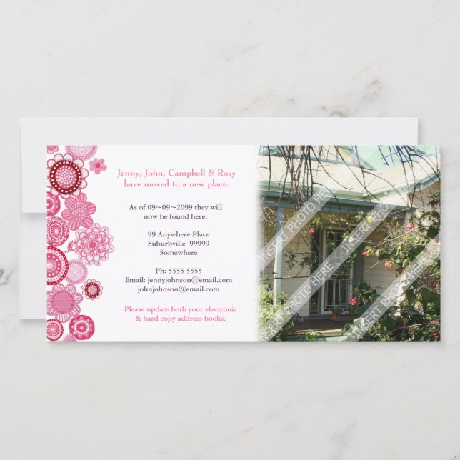 New House Home Address Update Photo Card (Front)