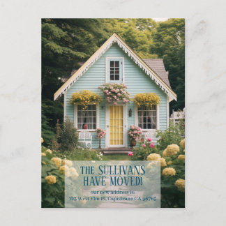 New House Moving Announcement CUSTOM Photo Postcard