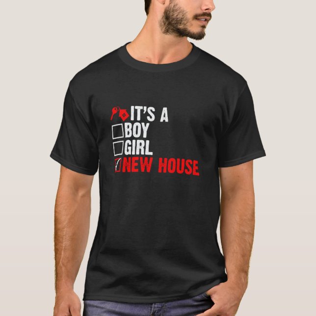 New House Owner Saying New Homeowner Moving Announ T-Shirt (Front)