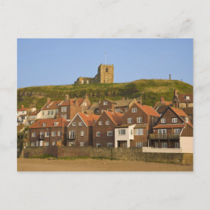 New housing and St Margarets church, Whitby, Postcard