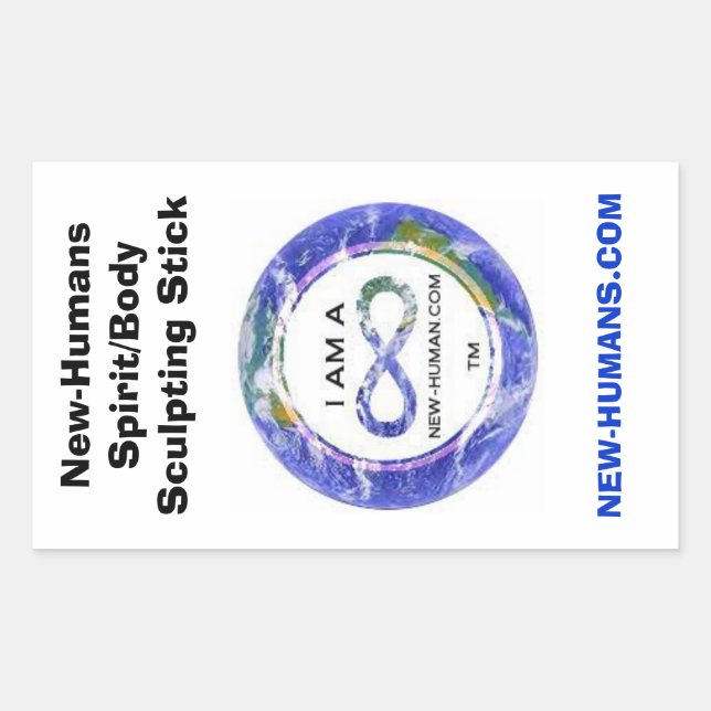New-Humans Spirit/Body Sculpting Stick Sticker (Front)