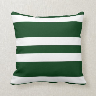 New Hunter Green & White Stripe Couch Pillow Gift