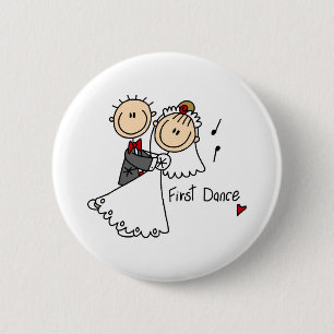 New Husband And Wife's First Dance Button