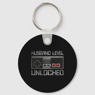 New Husband Level Unlocked Just Married Gamer Bach Key Ring