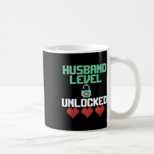 New Husband Level Unlocked Just Married Gamer Gift Coffee Mug
