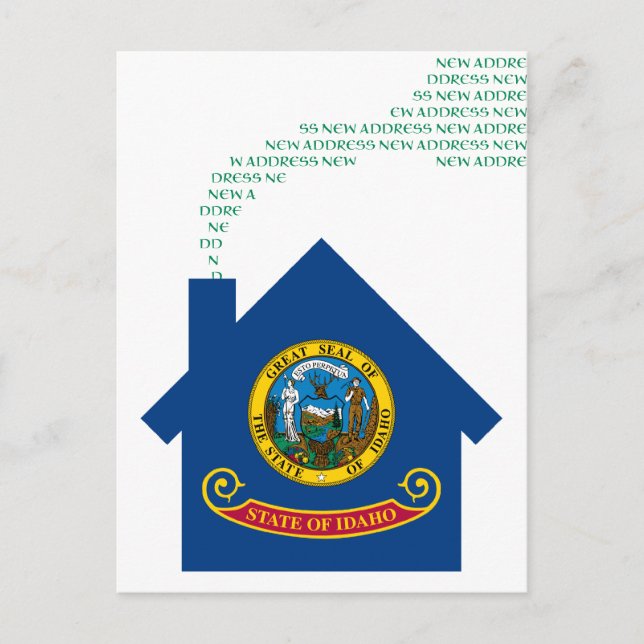 new idaho address announcement postcard (Front)