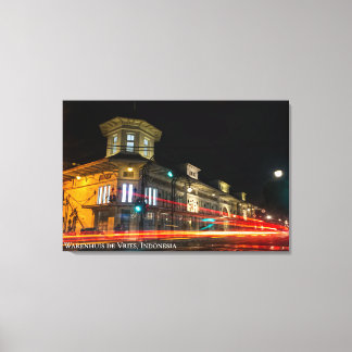New Indies Art Deco Architecture Landscape Photo Canvas Print