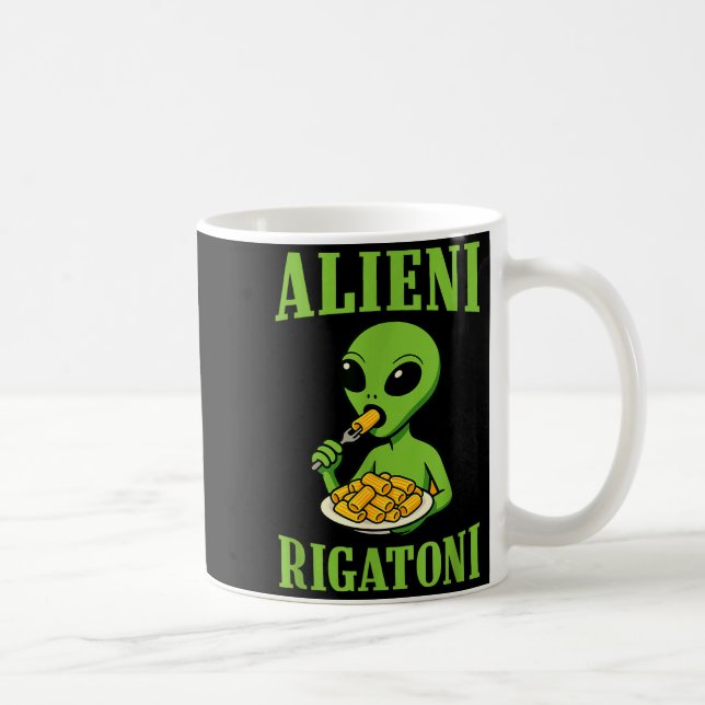 New Italian Brainrot Alieni Rigatoni Funny Viral M Coffee Mug (Right)