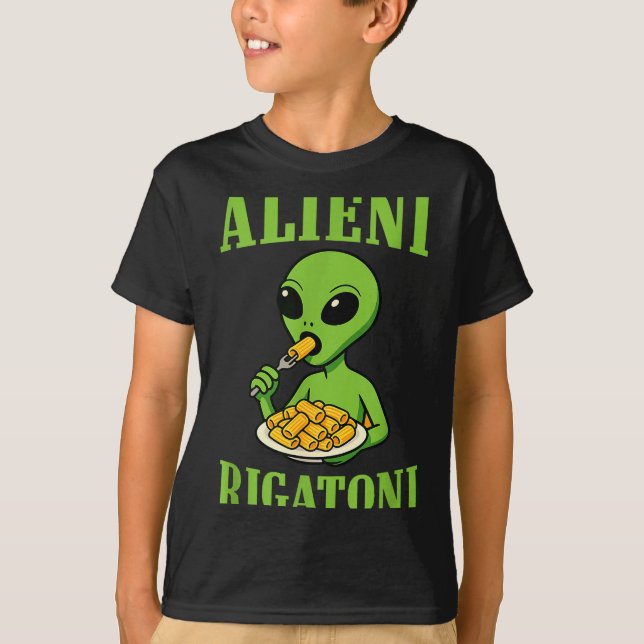 New Italian Brainrot Alieni Rigatoni Funny Viral M T-Shirt (Front)