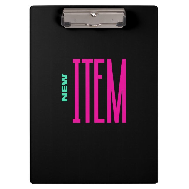 New Item Clipboard (Front)