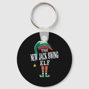 New Jack Swing Elf Christmas Group Xmas Pajama Par Key Ring