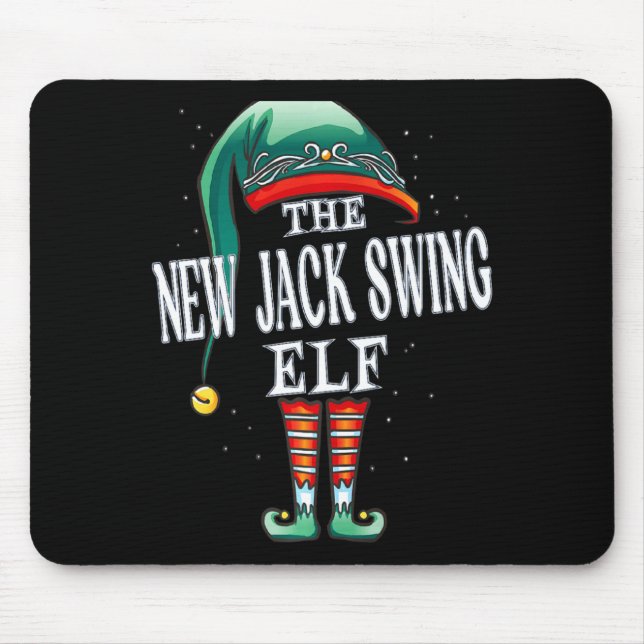 New Jack Swing Elf Christmas Group Xmas Pajama Par Mouse Mat (Front)
