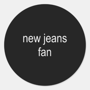 New Jeans Newjeans Fan Minimalist Cute Tee  Classic Round Sticker