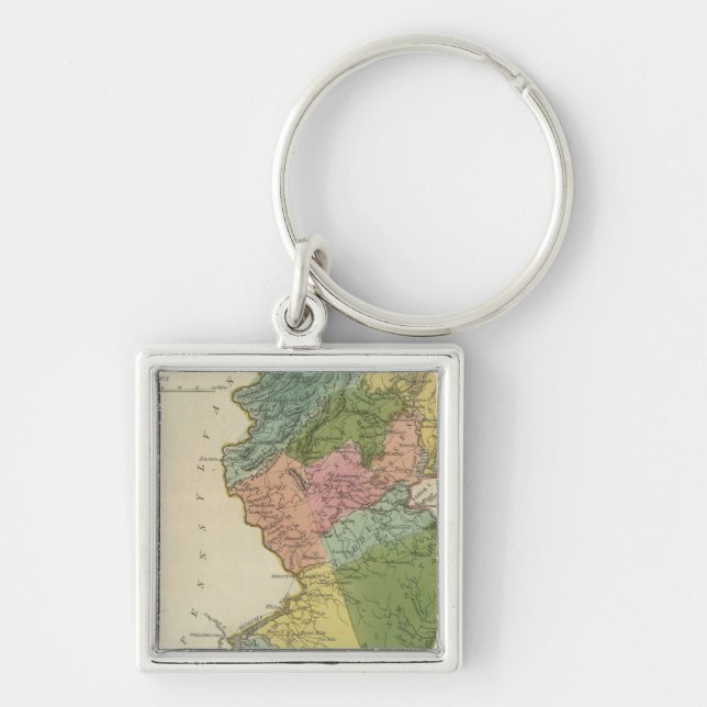 New Jersey 4 Key Ring (Front)