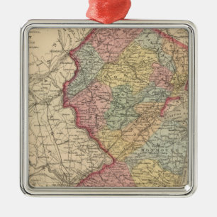 New Jersey 7 Metal Tree Decoration