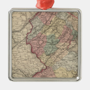 New Jersey 9 Metal Tree Decoration