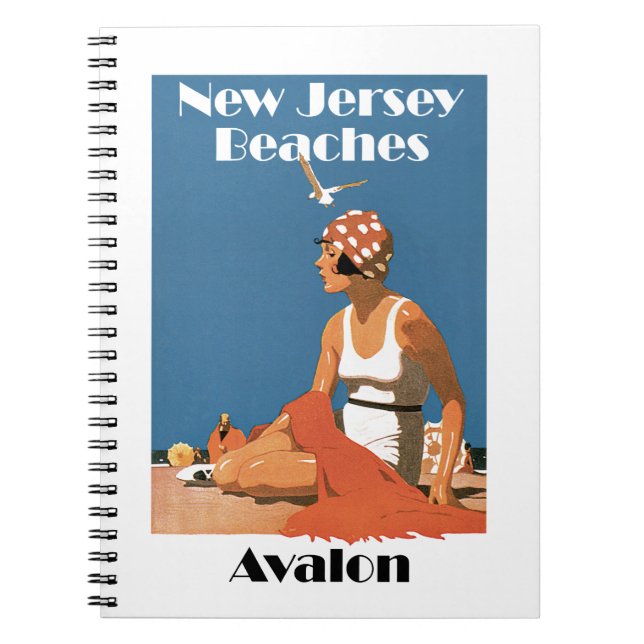 New Jersey Beaches ~ Avalon Notebook (Front)