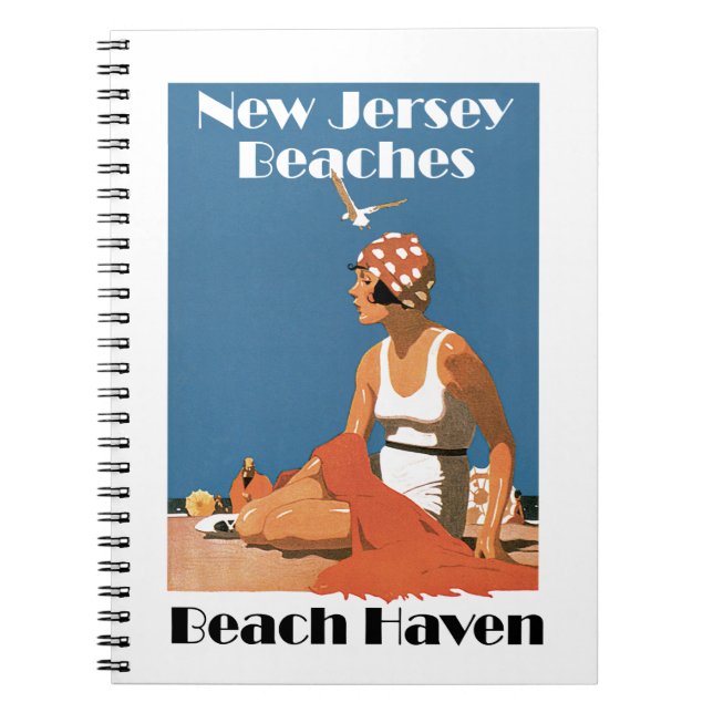 New Jersey Beaches ~ Beach Haven Notebook (Front)