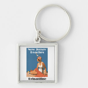 New Jersey Beaches ~ Brigantine Key Ring