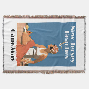 New Jersey Beaches ~ Cape May Throw Blanket