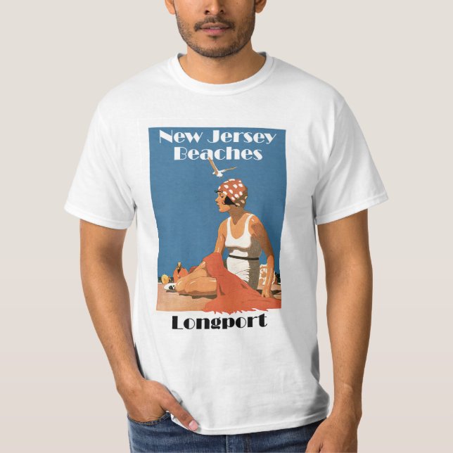 New Jersey Beaches ~ Longport T-Shirt (Front)