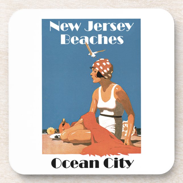 New Jersey Beaches ~ Ocean City Coaster (Front)
