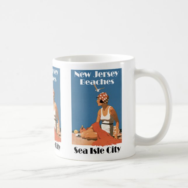 New Jersey Beaches ~ Sea Isle City Coffee Mug (Right)