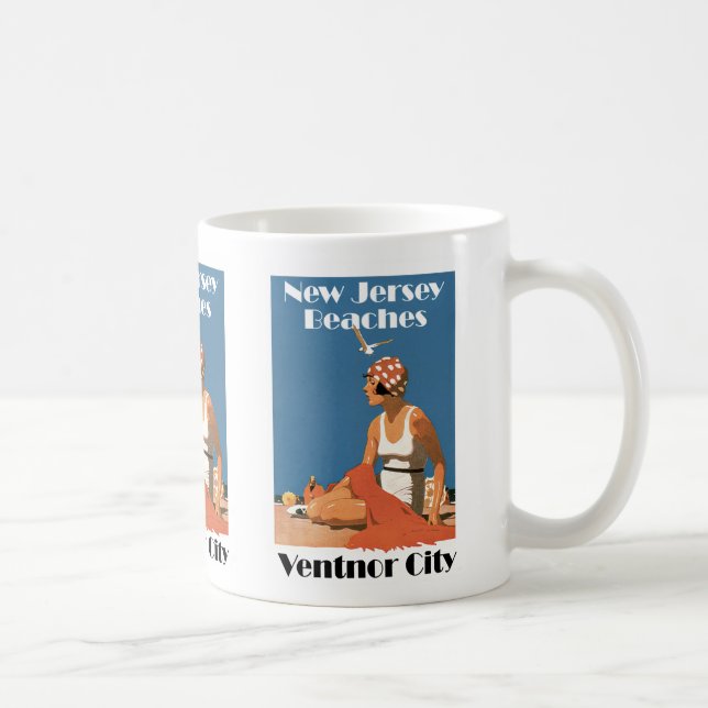 New Jersey Beaches ~ Ventnor City Coffee Mug (Right)