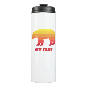 New Jersey Bear Rainbow Thermal Tumbler