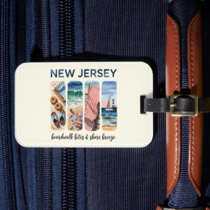 New Jersey - Boardwalk Bites & Shore Breeze Luggage Tag