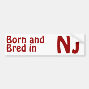 New Jersey Bred (Bumper) Sticker
