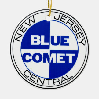 New Jersey Central Blue Comet Drumhead Ornament