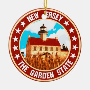 New Jersey                                         Ceramic Tree Decoration