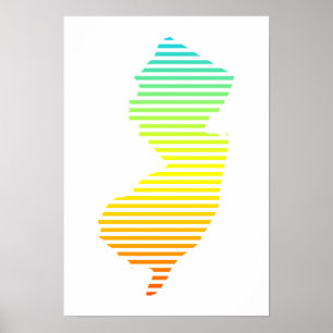 new jersey chill fade poster